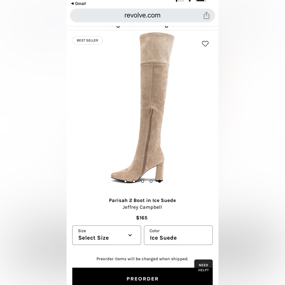 Jeffrey Campbell Tall suede boots Parisah